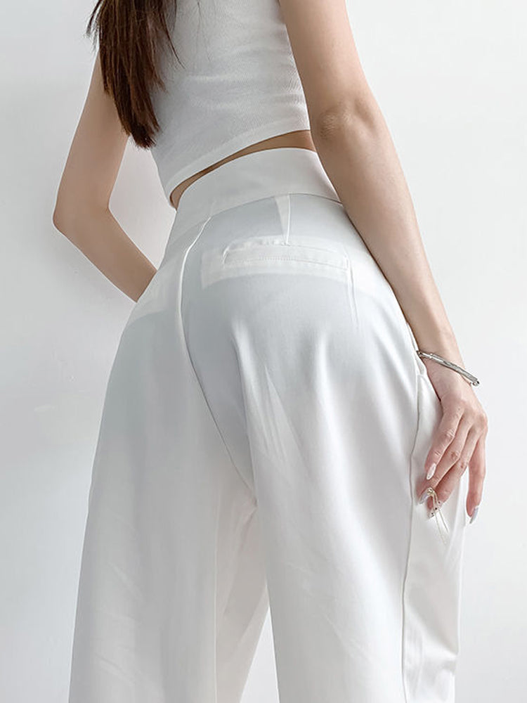 Women's Casual High-Waisted Wide-Leg Pants