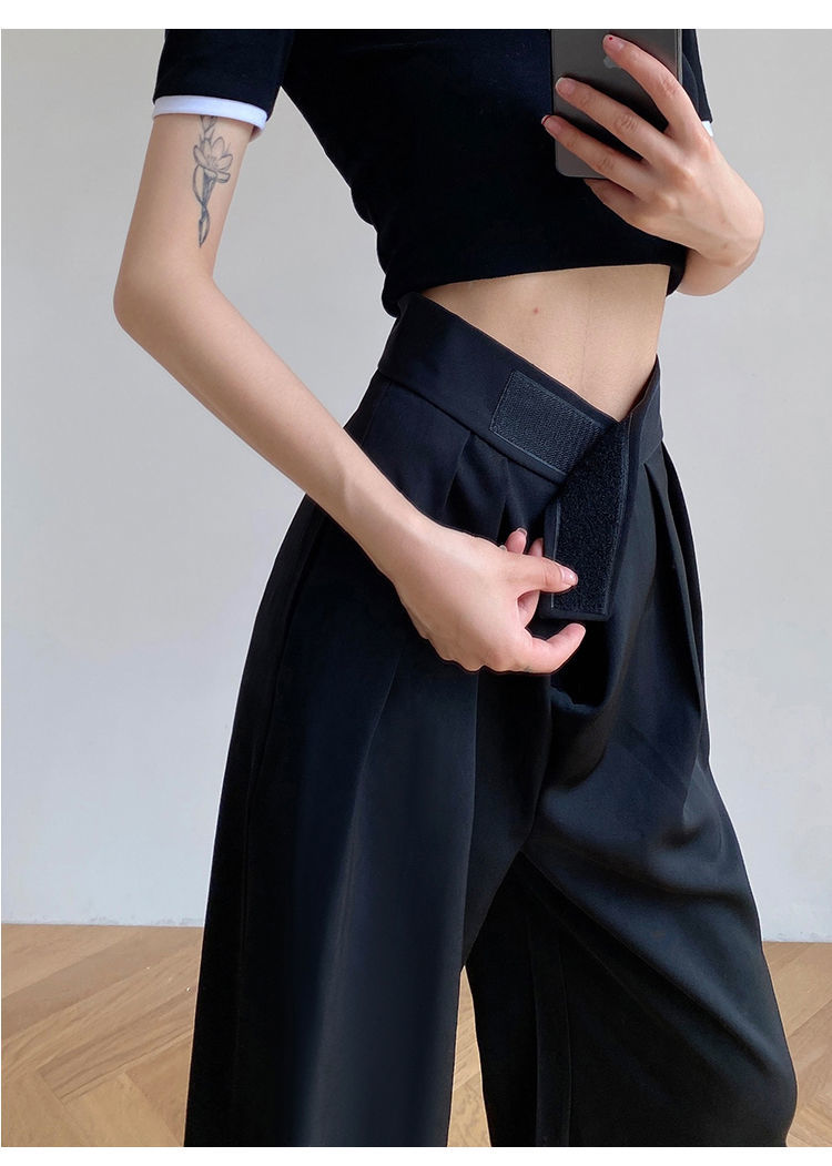 Women's Casual High-Waisted Wide-Leg Pants