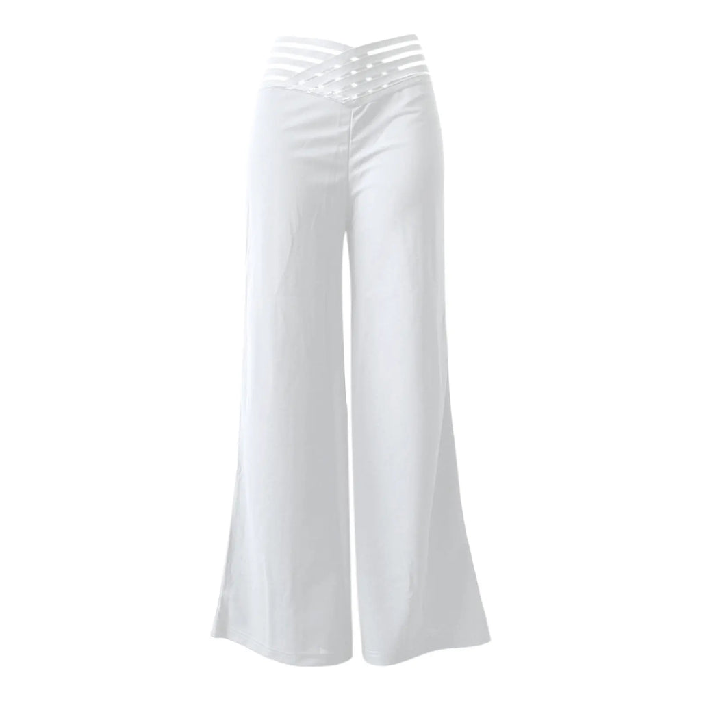 Women's High-Waisted Wide-Leg Trousers